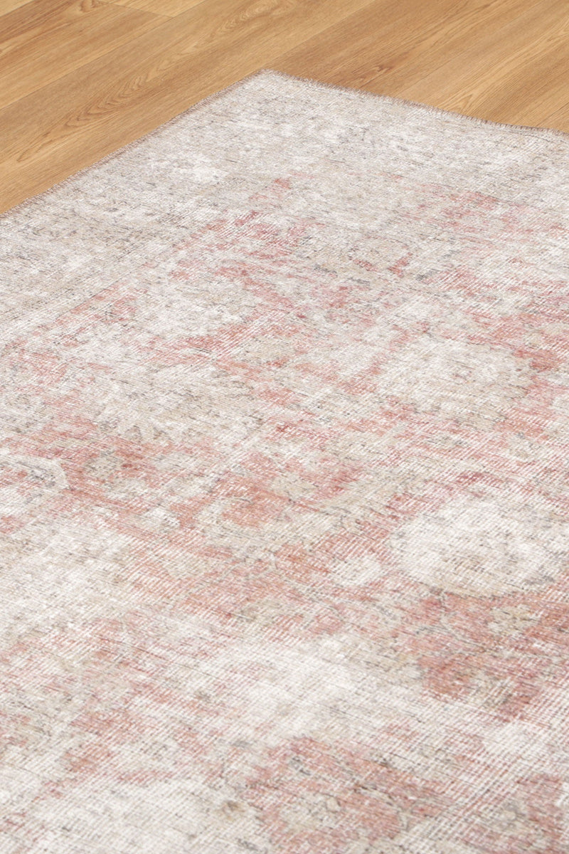 Carmella Blush Machine Washable Rug 240x330cm