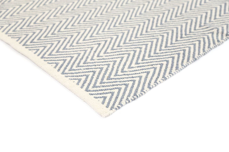 Illusion Grey Natural Cotton Rug 160x230