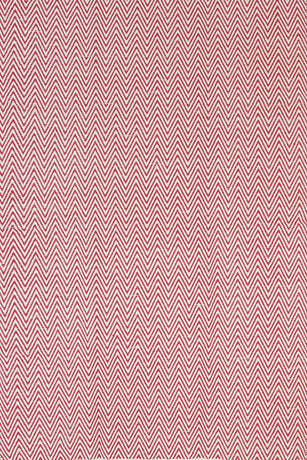 Illusion Red Natural Cotton Rug 160x230