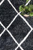 Windjana Diamond Charcoal Rug 160x230cm