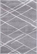 Windjana Abstract Stripe Grey Rug 160x230cm