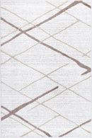 Windjana Abstract Stripe Latte Rug 160x230cm