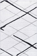 Windjana Abstract Stripe White Rug 160x230cm