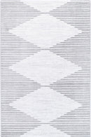 Windjana Abstract Diamond Silver Rug 160x230cm