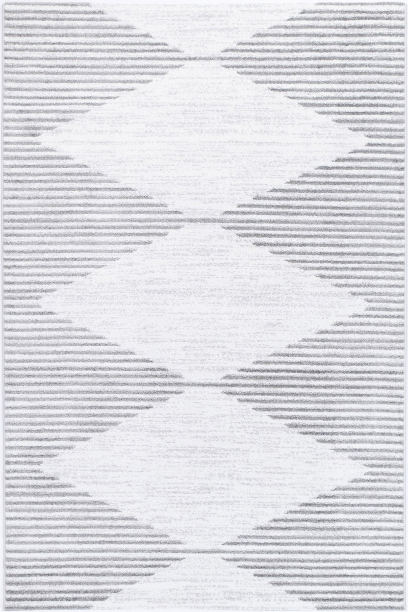 Windjana Abstract Diamond Silver Rug 160x230cm