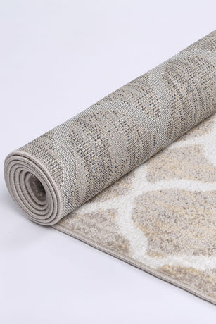 Windjana Lattice Latte Rug 160x230cm