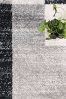 Windjana Abstract Geometric Grey Rug 160x230cm