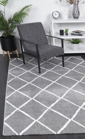 Windjana Diamond Grey Rug 200x290cm