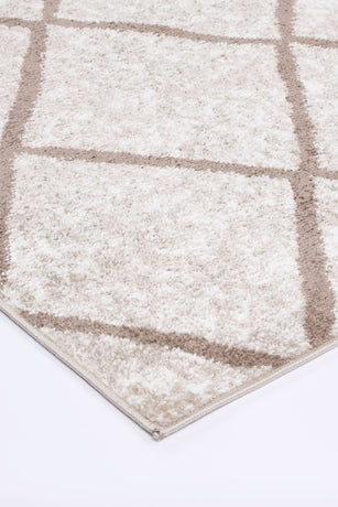 Windjana Diamond Latte Rug 200x290cm