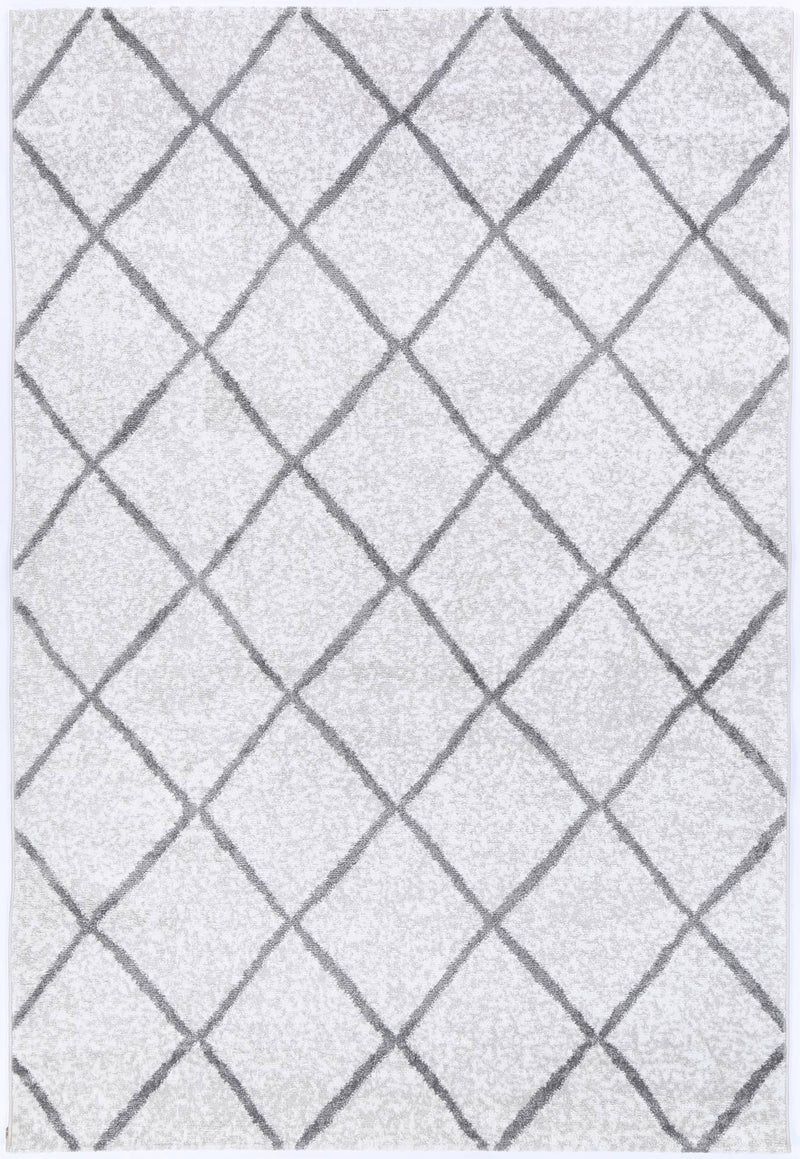 Windjana Diamond Silver Rug 200x290cm