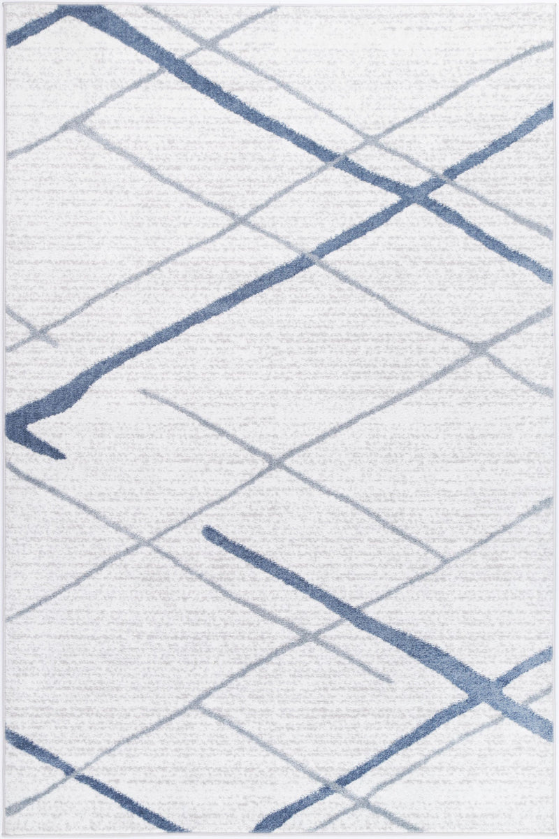 Windjana Abstract Stripe Light Blue Rug 200x290cm