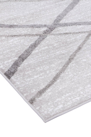 Windjana Abstract Stripe Silver Rug 200x290cm