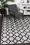 Windjana Lattice Charcoal Rug 200x290cm