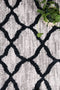 Windjana Lattice Charcoal Rug 200x290cm