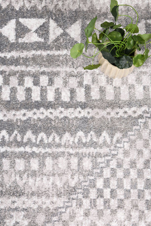 Windjana Tribal Grey Rug 200x290cm