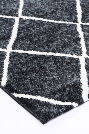 Windjana Diamond Charcoal Rug 240x330cm