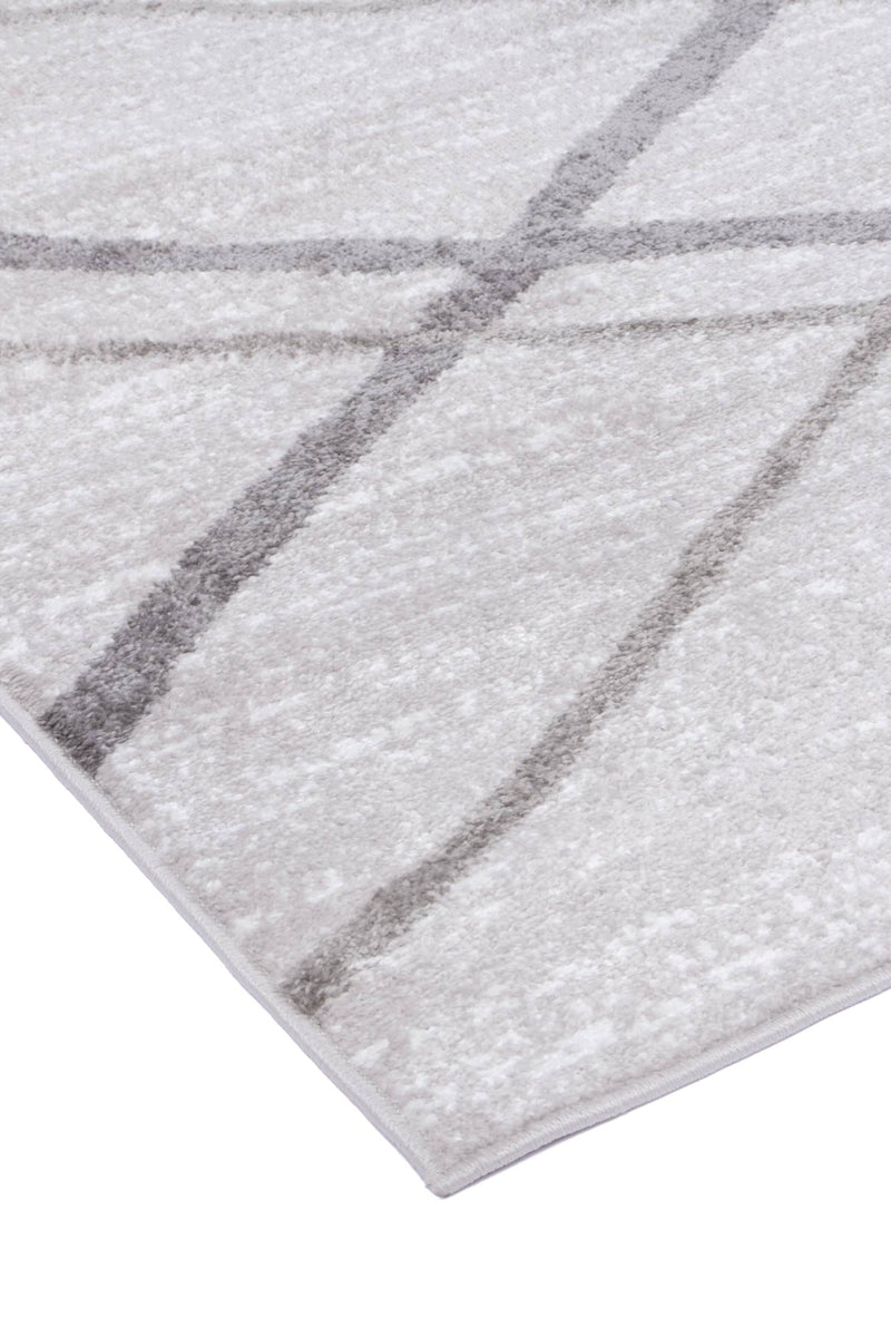 Windjana Abstract Stripe Silver Rug 240x330cm