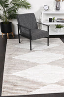 Windjana Abstract Diamond Latte Rug 280x380cm