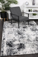 Windjana Transitional Geometric Grey Rug 280x380cm