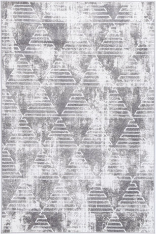 Windjana Transitional Geometric Silver Rug 280x380cm