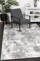 Windjana Transitional Geometric Silver Rug 280x380cm