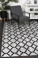 Windjana Lattice Charcoal Rug 280x380cm