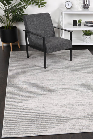 Windjana Abstract Diamond Grey Rug 80x150cm