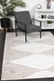 Windjana Abstract Diamond Latte Rug 80x150cm