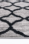 Windjana Lattice Charcoal Rug 80x150cm