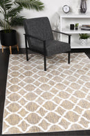 Windjana Lattice Latte Rug 80x150cm