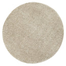 Alpine Shaggy Beige Rug 160x160 cm Round