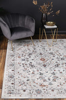 Isaiah Multi Grey Floral Traditional Rug 120x170cm