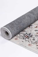 Isaiah Multi Grey Floral Traditional Rug 120x170cm