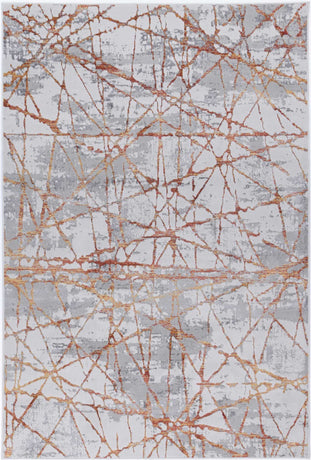 Isaiah Geometric Rust Rug 120x170cm