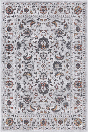 Isaiah Dark Grey Floral Rug 120x170cm