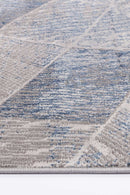 Isaiah Grey Blue Tiled Geometric Rug 120x170cm