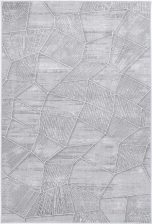 Isaiah Grey Tiled Geometric Rug 120x170cm