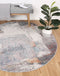 Aveza Abstract Grey Rug 160x160cm