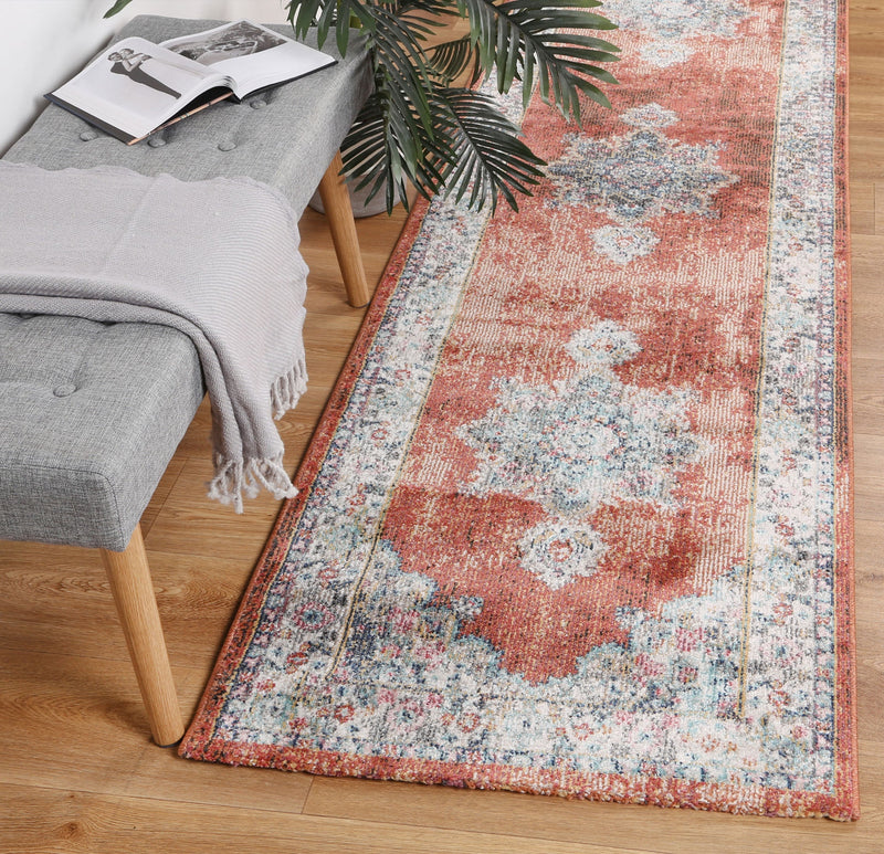 Brentwood Transitional Rust Rug 160x160cm