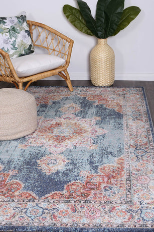 Brentwood Transitional Navy Rug 160x160cm