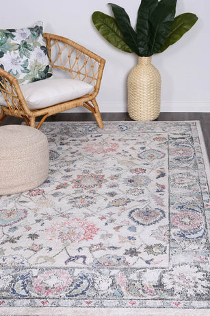 Crystal Transitional Cream Rug 160x160cm