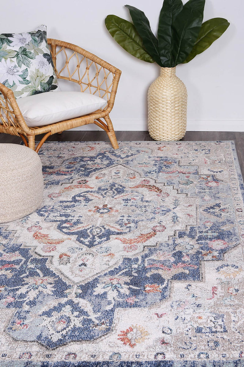 Alexander Transitional Navy Multi Rug 280x380 cm