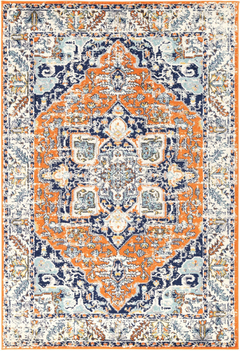 Palermo Caltanissetta Rust Rug 200x290cm