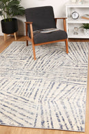 Palermo Vallo Grey Blue Rug 240x330cm