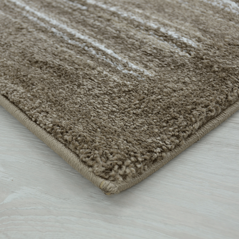 Chelsea Beige Brown Plain Rug 80x300 cm