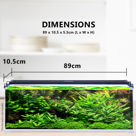 Dynamic Power 27W Aquarium Blue White LED Light for Tank 95-115cm