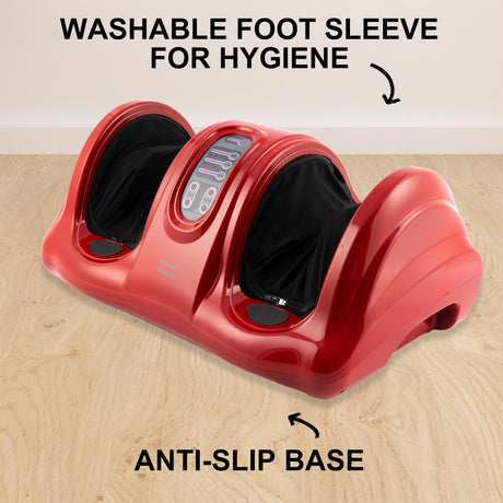 Forever Beauty Red Foot Massager Shiatsu Ankle Kneading Remote