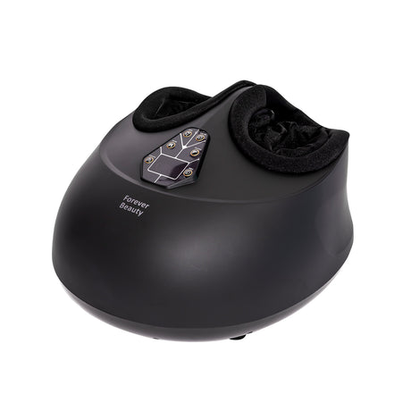 Forever Beauty Black Foot Massager Air Compression Shiatsu Heat Remote