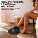 Forever Beauty Black Foot Massager Air Compression Shiatsu Heat Remote