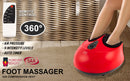 Forever Beauty Red Foot Massager Air Compression Shiatsu Heat Remote